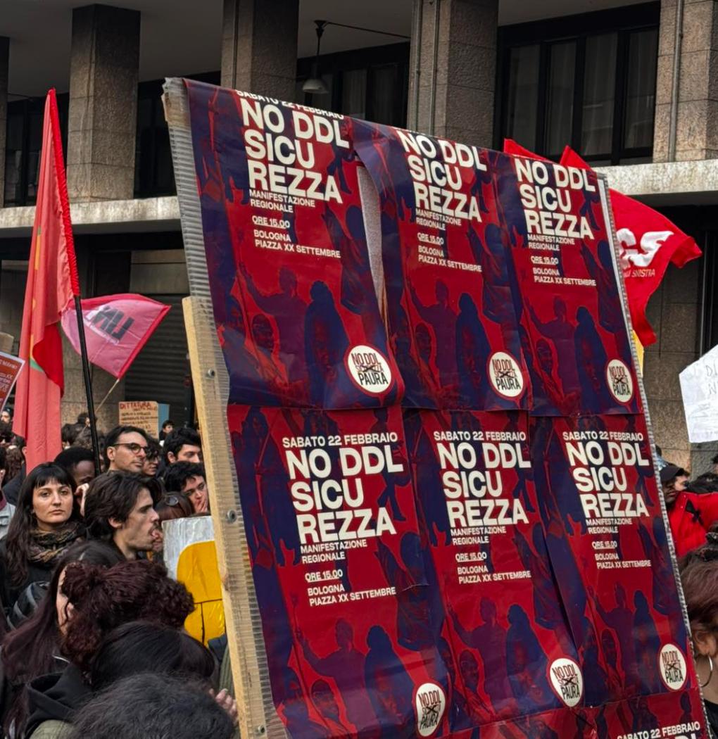 Italy Bologna Demonstration NO DDL