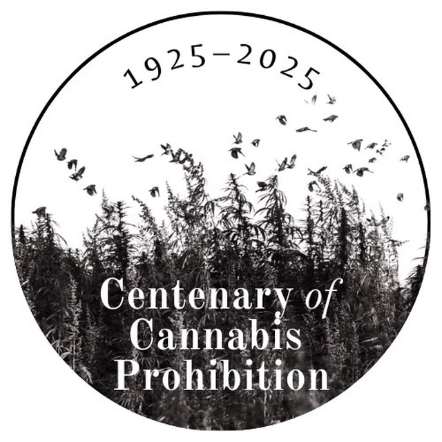 LOGO centenary of Cannabis Prohibition 1925-2025