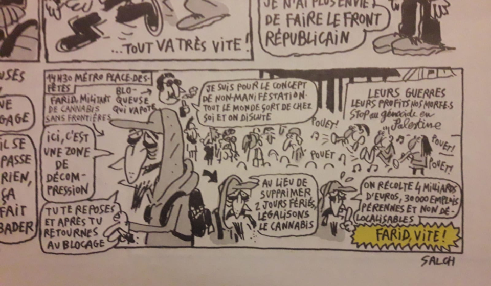 Charlie Hebdo 17092025 Cannabis Sans Frontieres 10septembre Bloquons Tout_mini